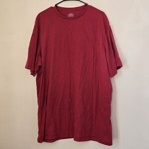St. John's Bay Men's 2XL Rich Red Short Sleeve Tee